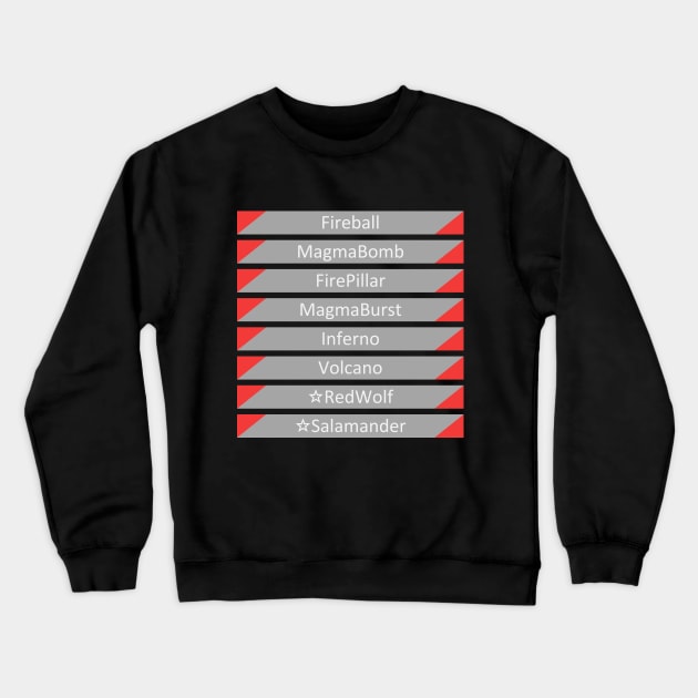 Chrono Cross Red Element Crewneck Sweatshirt by inotyler